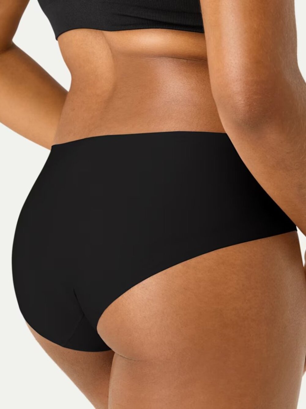 Women's Hipster No-Show, Black